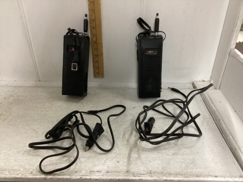 REALISTIC CB RADIOS - 2 WITH THE 12 VOLT CHARGERS