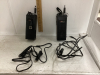 REALISTIC CB RADIOS - 2 WITH THE 12 VOLT CHARGERS
