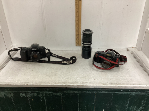 NIKON + CANON CAMERAS 35 MM