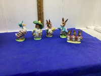 (5) BEATRIX POTTER’S FIGURINES