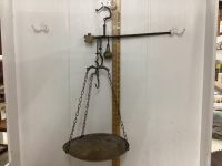 BRASS + IRON BEAM SCALE WITH TRAY