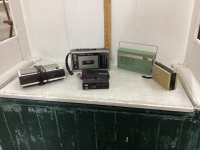 VINTAGE -TRANSISTOR RADIO, MINI CASSETTE PLAYERS