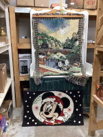 MICKEY CHRISTMAS RUG + THOMAS THE TRAIN TAPESTRY