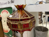 LAMP WITH STAINED GLASS SHADE AND METAL BASE - 2