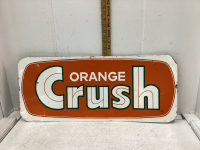 VINTAGE ORANGE CRUSH TIN SIGN