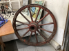 LARGE WAGON WHEEL