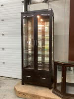 BUHLER - TALL LIGHTED DISPLAY CABINET