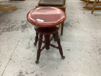 PIANO STOOL - GLASS BALL FEET