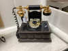 ANTIQUE-LOOK ROTARY PHONE + MAGAZINE HOLDER - 2