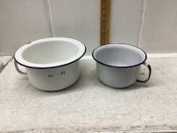 WHITE ENAMEL WARE