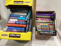 2 BOXES OF BOOKS - ASSORTED TITLES