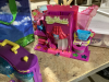 SHELF #11 - MISC TOYS, MONOPOLY GAME, DOLLS , DOG BED + TOYS - 2