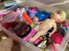 SHELF #11 - MISC TOYS, MONOPOLY GAME, DOLLS , DOG BED + TOYS - 3