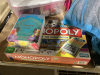 SHELF #11 - MISC TOYS, MONOPOLY GAME, DOLLS , DOG BED + TOYS - 4