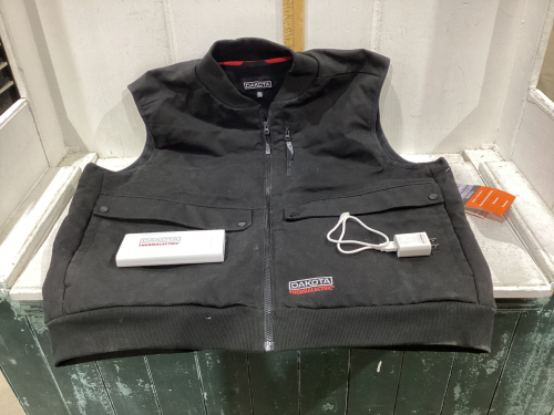 DAKOTA THERMA ELECTRIC RECHAREABLE. HEATED LINED DUCK VEST