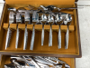 SILVERWARE CHEST WITH STAINLESS FLATWARE - 2