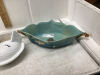 2 BOXES- MILKGLASS PIECES, ROSEVILLE BOWL - 2