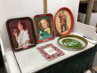 BOX WITH COCA COLA TRAYS AND CARLSBERG TRAY