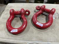 Two Crosby 25 ton clevis