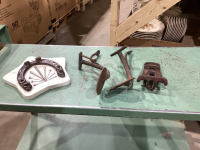 HORSE SHOE, HORSE NAILS, BUGGY STEPS, CUT NAILS