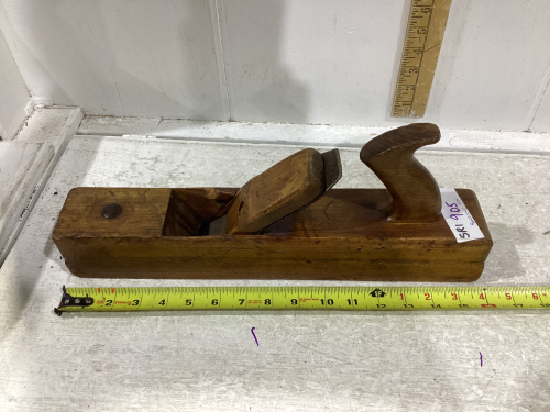 WOOD PLANE W/SANDUSKY IRON BLADE