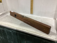 STANLEY “#0” WOOD AND BRASS LEVEL