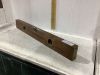 STANLEY #30 WOOD + BRASS LEVEL - ADJUSTABLE