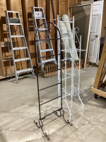 2 SMALL METAL RACKS