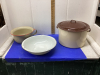 ENAMEL WEAR - BASIN, STOCK POT