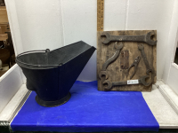 COAL BUCKET & ANTIQUE TOOLS