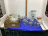 GLASS JARS & BOWLS - 2 BOXES