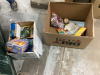 2 BOXES OF GAMES/TOYS & CRAFTING SUPPLIES - 2