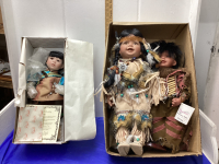 2 BOXES - COLLECTOR DOLLS