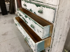 OLD TALL SHELF UNIT WITH 6 DRAWERS ,5 SHELVES - 2