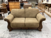 LOVESEAT- BROWN FABRIC