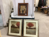 3 FRAMED FLORAL/TREE PICTURES