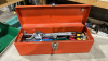 Steel toolbox of tools