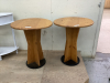 2 ROUND SIDE TABLES