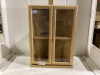 WOOD CORNER DISPLAY CABINET