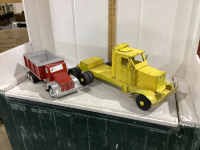 2 WOOD TRUCKS