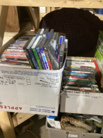 2 BOXES OF DVD’S