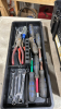 Craftsman plastic, toolbox, and contents - 2