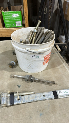 Pail of bolts and hinges