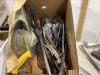 BOX OF KNIVES & KITCHEN ITEMS - 2