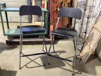 (2) IKEA FOLDING COUNTER HEIGHT CHAIRS