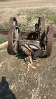 RAILWAY CART. WHEELS AND FRAME