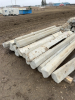 Bundle of concrete parking blocks