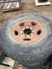 Pallet of six truck tires on rims - 3