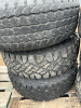 Pallet of six truck tires on rims - 4