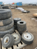 Pallet of mixed tires mostly lawnmower, tires - 2